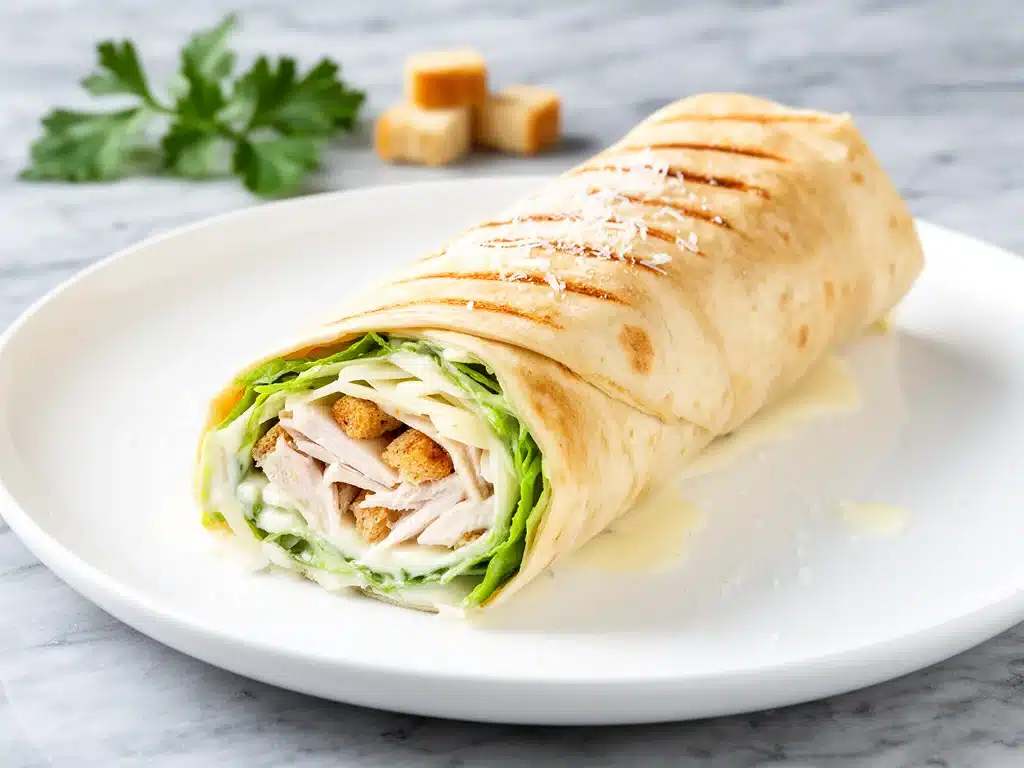 Back-to-School Chicken Caesar Wraps - featured image