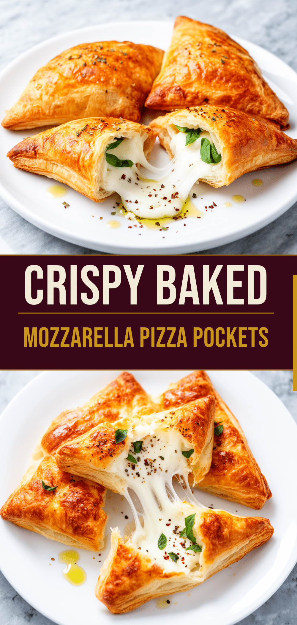 Easy Baked Mozzarella Pizza Pockets: 5-Minute Snack 5 Baked Mozzarella Pizza Pockets recipe