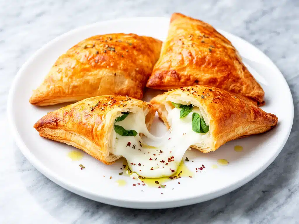 Baked Mozzarella Pizza Pockets - featured image