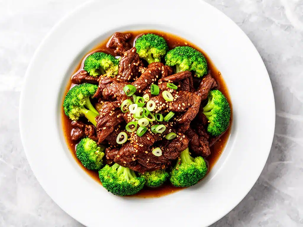 Restaurant-Style Beef and Broccoli Stir Fry 4 beef and broccoli stir fry preparation steps