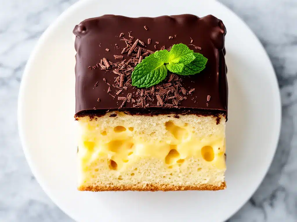 Boston Cream Poke Cake: 3-Ingredient Easy Recipe 4 Boston Cream Poke Cake preparation steps
