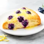 Buttery Lemon Blueberry Scones with Glaze - featured image