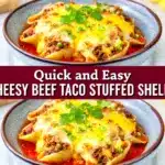 Cheesy Beef Taco Stuffed Shells - featured image