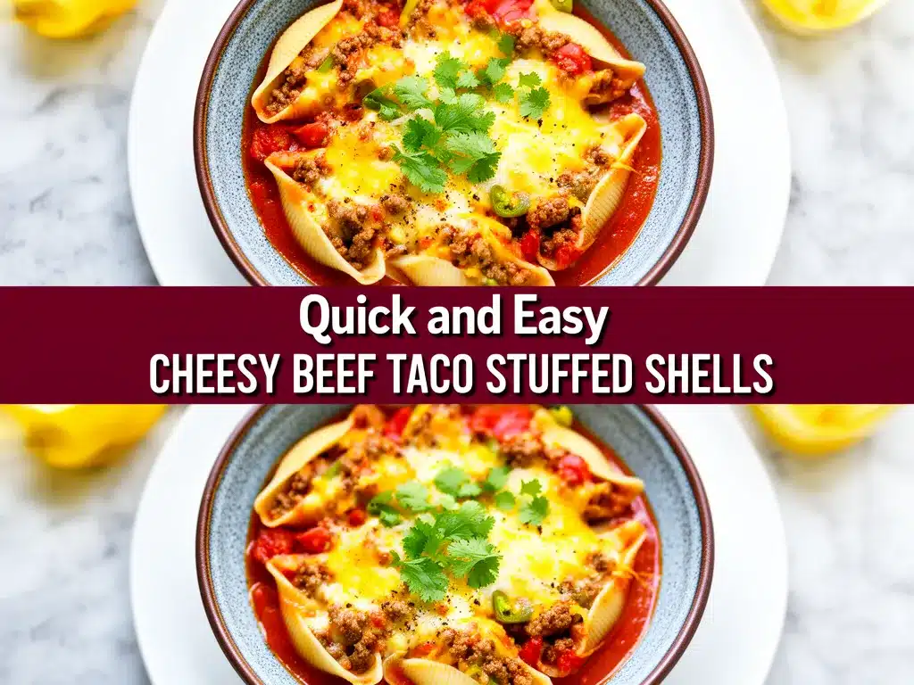 Cheesy Beef Taco Stuffed Shells: Easy Family Favorite 4 Cheesy Beef Taco Stuffed Shells preparation steps