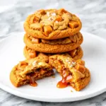 chewy brown butter toffee cookies - featured image