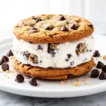 Chocolate Chip Cookie Dough Ice Cream Sandwiches - featured image