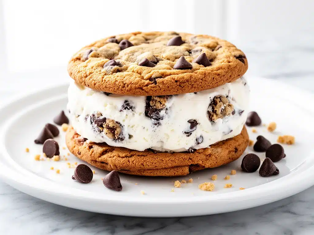 Chocolate Chip Cookie Dough Ice Cream Sandwiches - featured image