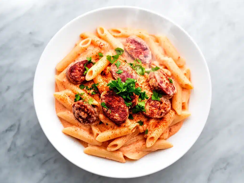 Creamy Cajun Sausage Pasta: 30-Minute Weeknight Dinner 4 creamy Cajun sausage pasta preparation steps