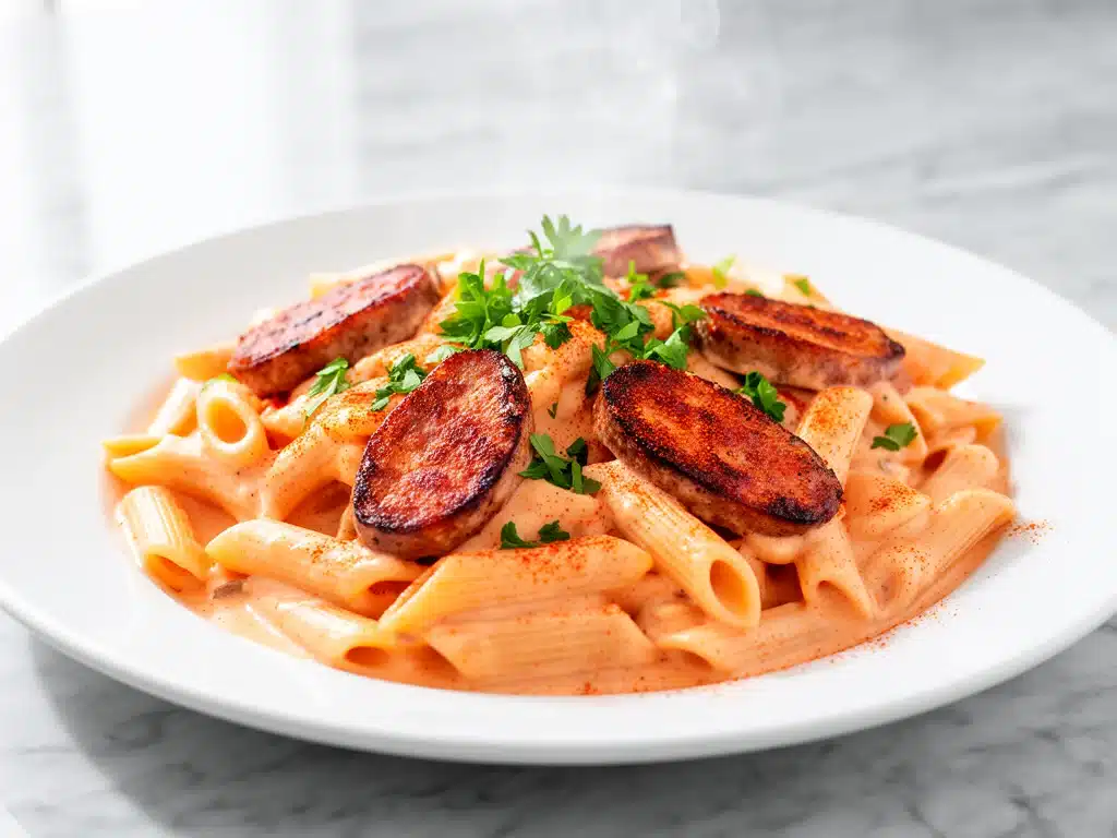 creamy Cajun sausage pasta - featured image