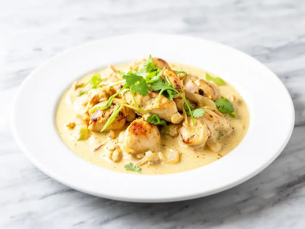 creamy chicken korma - featured image