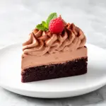 creamy chocolate mousse cake - featured image