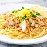 creamy lemon garlic butter chicken pasta - featured image