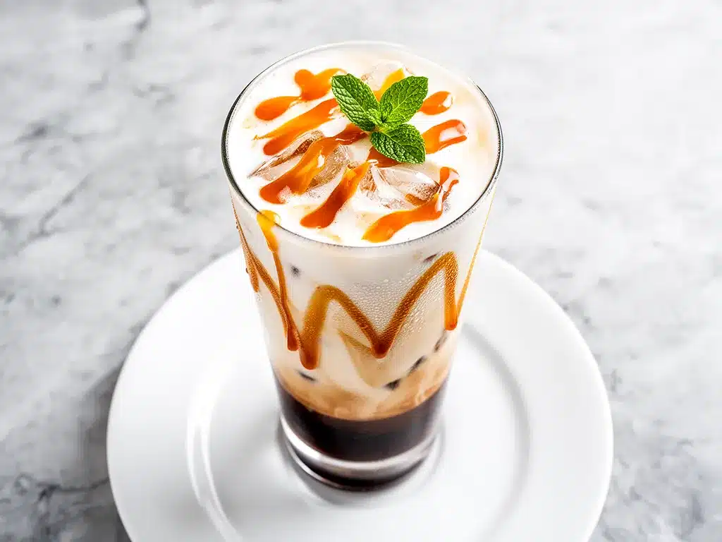 Creamy Salted Caramel Iced Latte: 5 Best Homemade Recipes 4 creamy salted caramel iced latte preparation steps