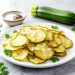 Crispy Baked Zucchini Parmesan Chips - featured image