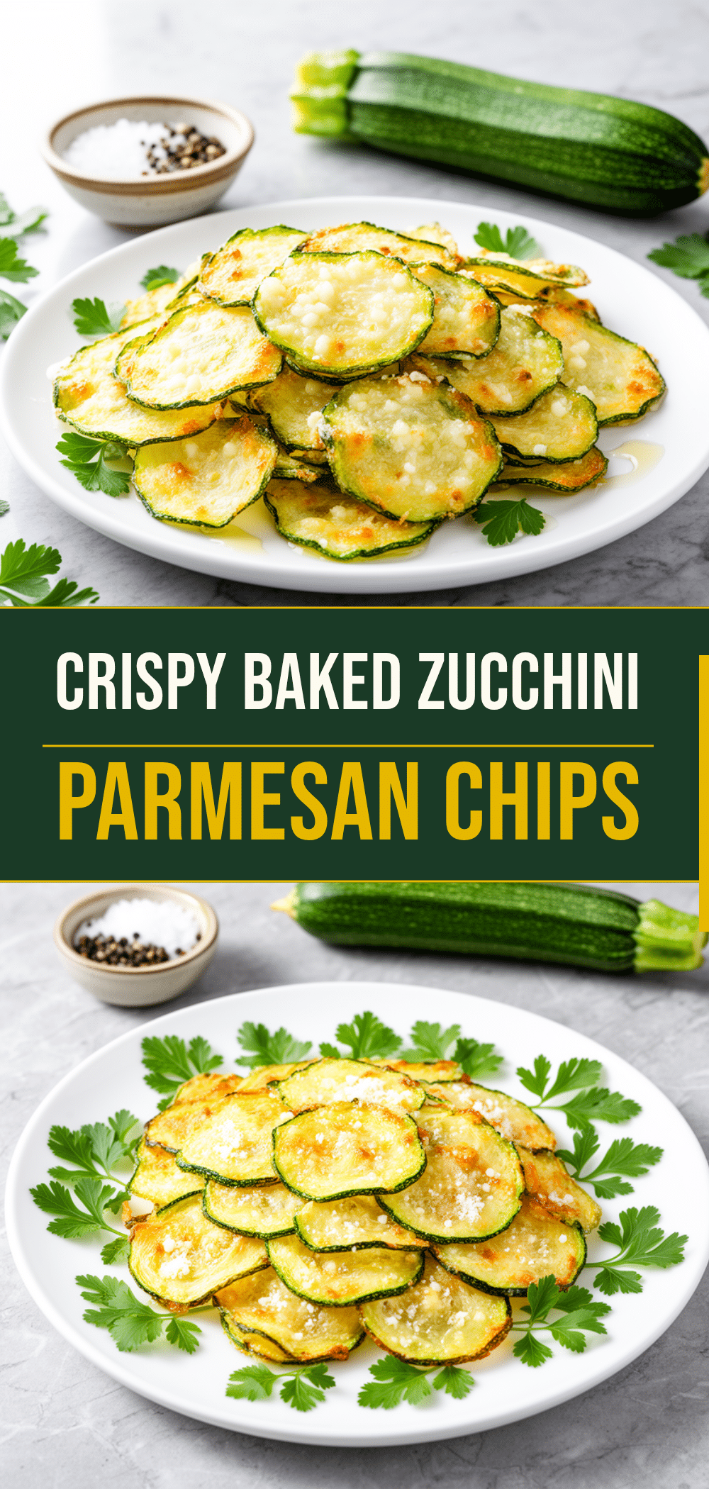 Crispy Baked Zucchini Parmesan Chips: 3-Ingredient Healthy Snack 5 Crispy Baked Zucchini Parmesan Chips recipe