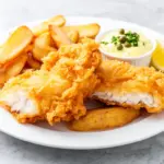 crispy beer-battered fish and chips - featured image