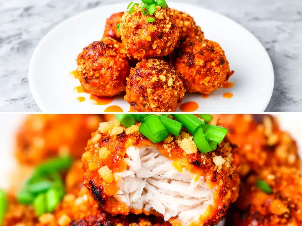 Crispy Buffalo Chicken Meatballs: 5 Best Easy Party Dip 4 crispy buffalo chicken meatballs preparation steps