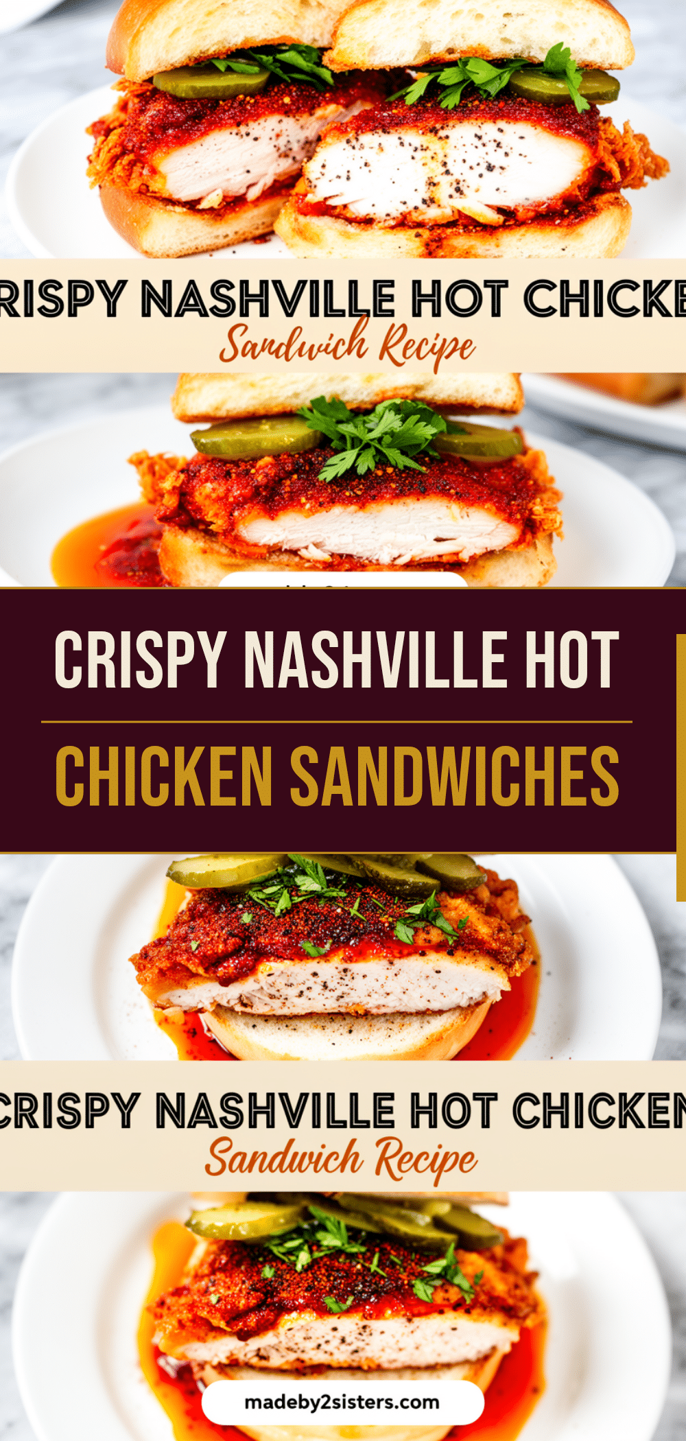 Crispy Nashville Hot Chicken Sandwiches: 30-Min Easy Meal 5 Crispy Nashville Hot Chicken Sandwiches recipe