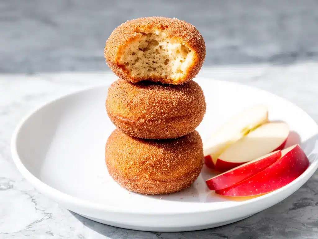 fall baked apple cider donut bites - featured image