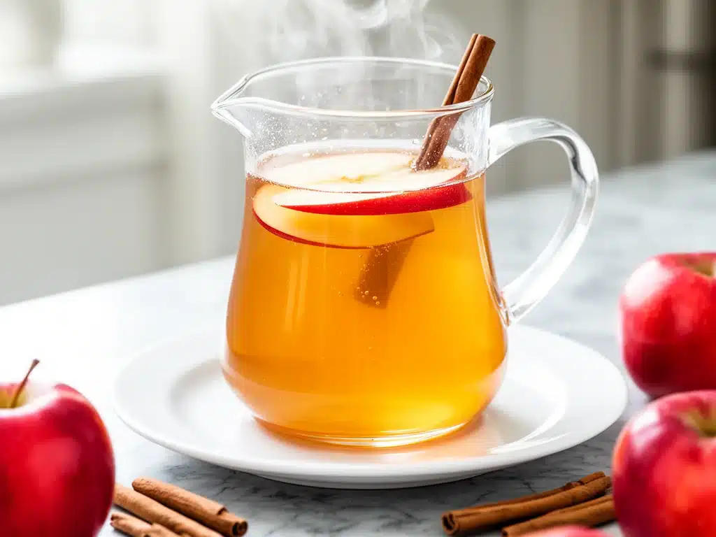 fall salted caramel apple cider - featured image
