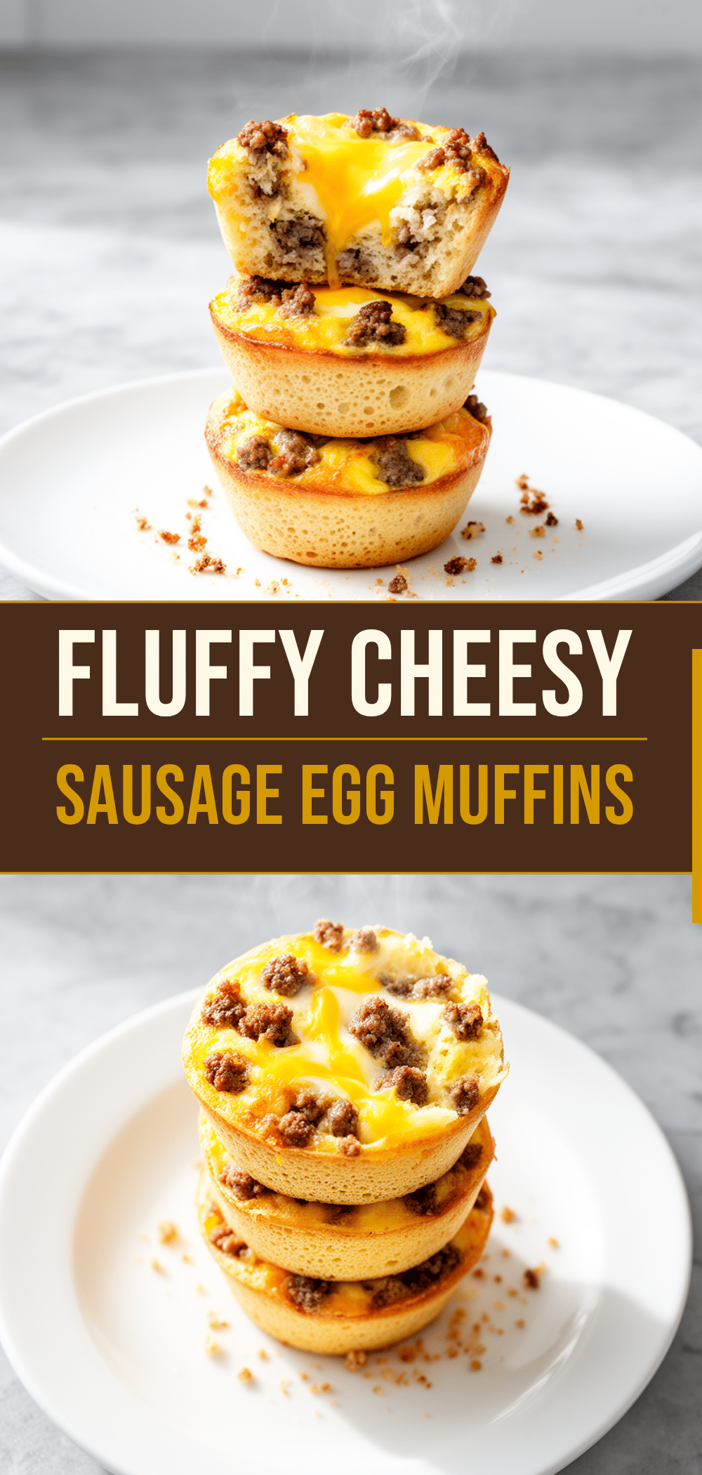Fluffy Cheesy Sausage and Egg Muffins: Easy Weeknight Dinner 5 fluffy cheesy sausage and egg muffins recipe