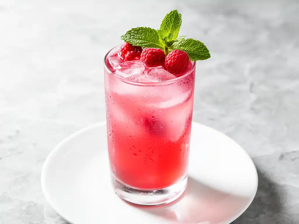 Fresh Raspberry Mint Lemonade - featured image