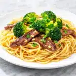 Garlic Butter Beef and Broccoli Noodles - featured image