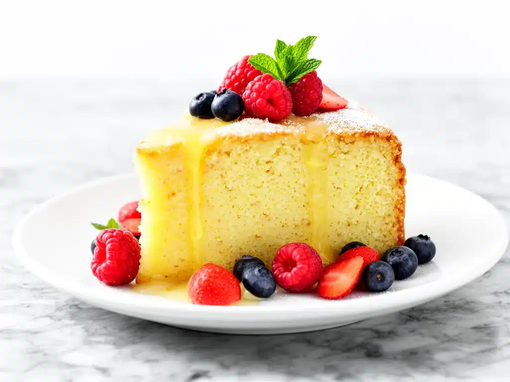 gluten-free lemon almond cake - featured image