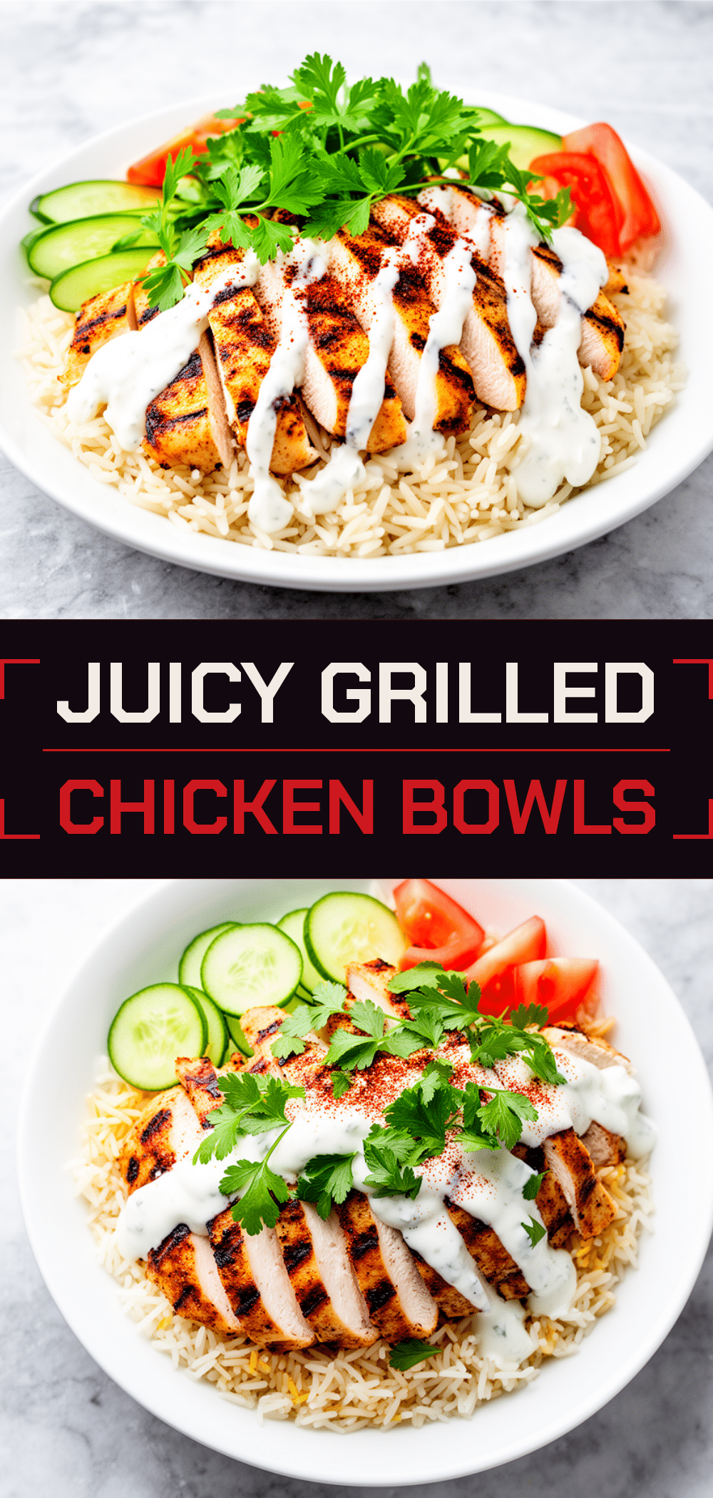 Grilled Chicken Shawarma Bowls: Easy Garlic Sauce Recipe 5 Grilled Chicken Shawarma Bowls recipe