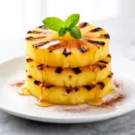 grilled pineapple with cinnamon and honey - featured image