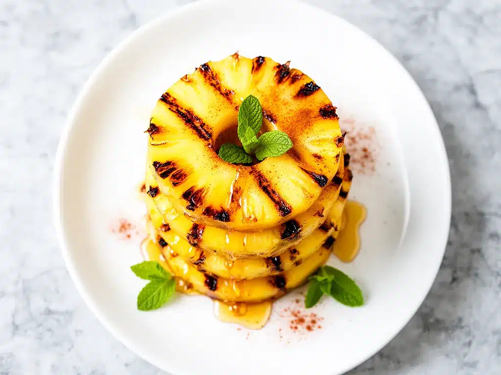Grilled Pineapple with Cinnamon and Honey: Best Summer Side 4 grilled pineapple with cinnamon and honey preparation steps