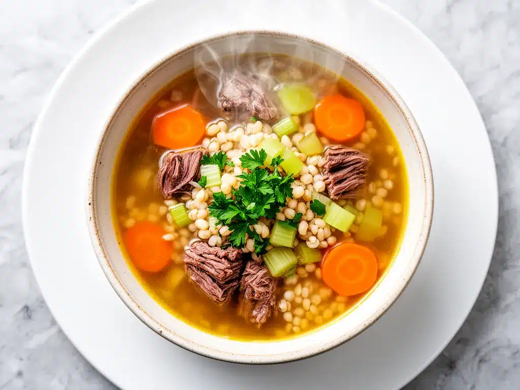 Hearty Beef and Barley Vegetable Soup: Best Easy Winter Meal 4 hearty beef and barley vegetable soup preparation steps