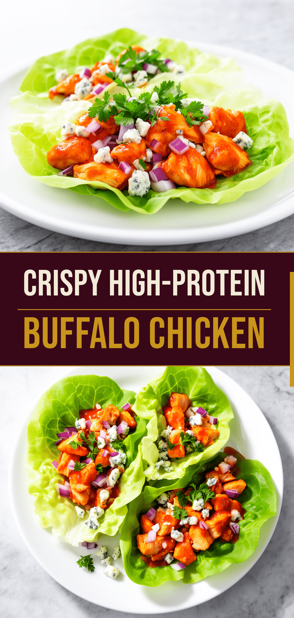 High-Protein Buffalo Chicken Lettuce Wraps: Easy 15-Min Dinner 5 High-Protein Buffalo Chicken Lettuce Wraps recipe