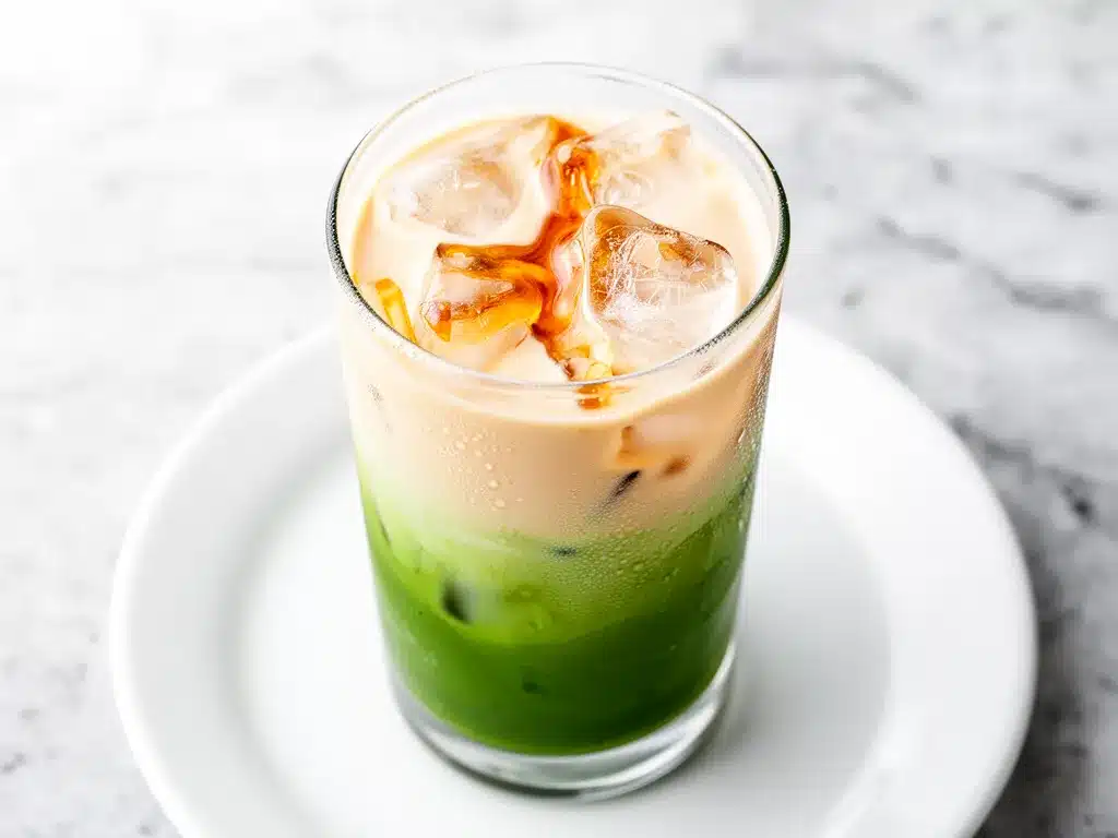 Iced Brown Sugar Matcha Latte: 5-Min Summer Drink 4 iced brown sugar matcha latte preparation steps
