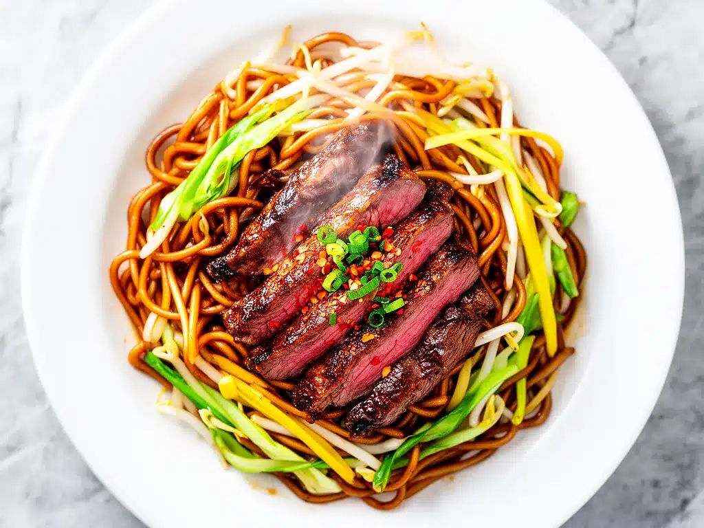 Japanese Beef Yakisoba Noodles: Easy Homemade Meal 4 Japanese beef yakisoba noodles preparation steps