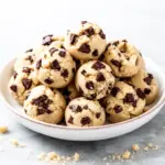 keto chocolate chip cookie dough bites - featured image