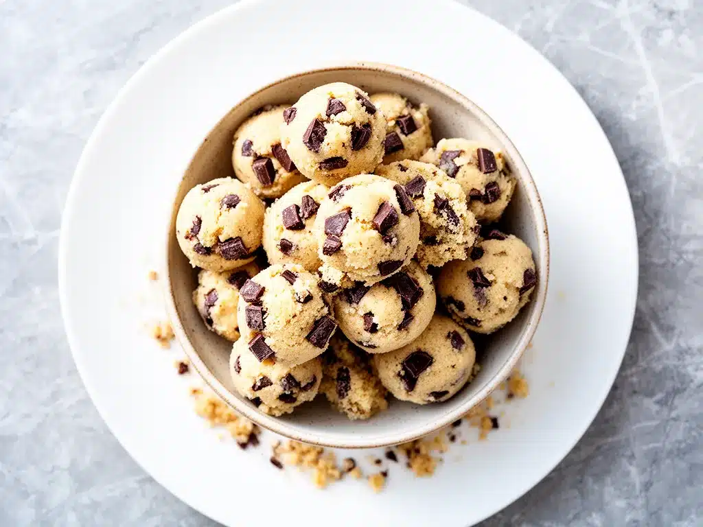 Keto Chocolate Chip Cookie Dough Bites: Easy No-Bake Recipe 4 keto chocolate chip cookie dough bites preparation steps