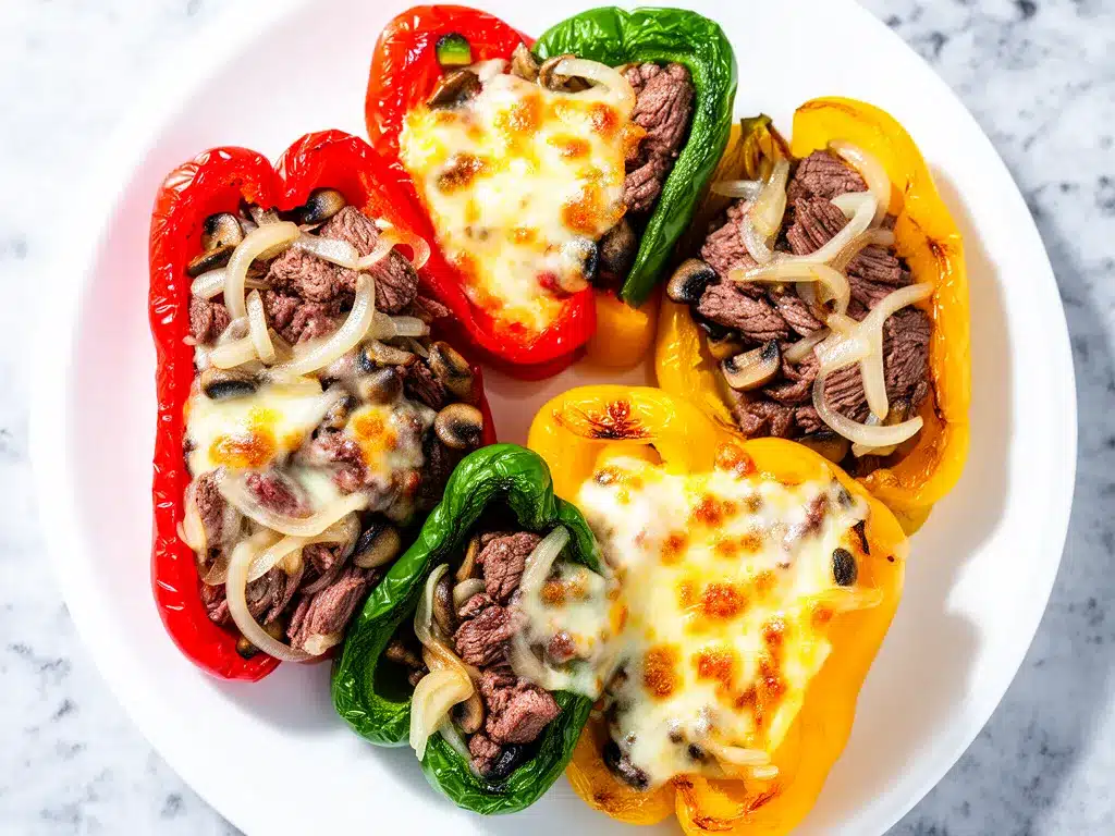 Keto Philly Cheesesteak Stuffed Peppers: Best Low Carb Dinner 4 Keto Philly Cheesesteak Stuffed Peppers preparation steps