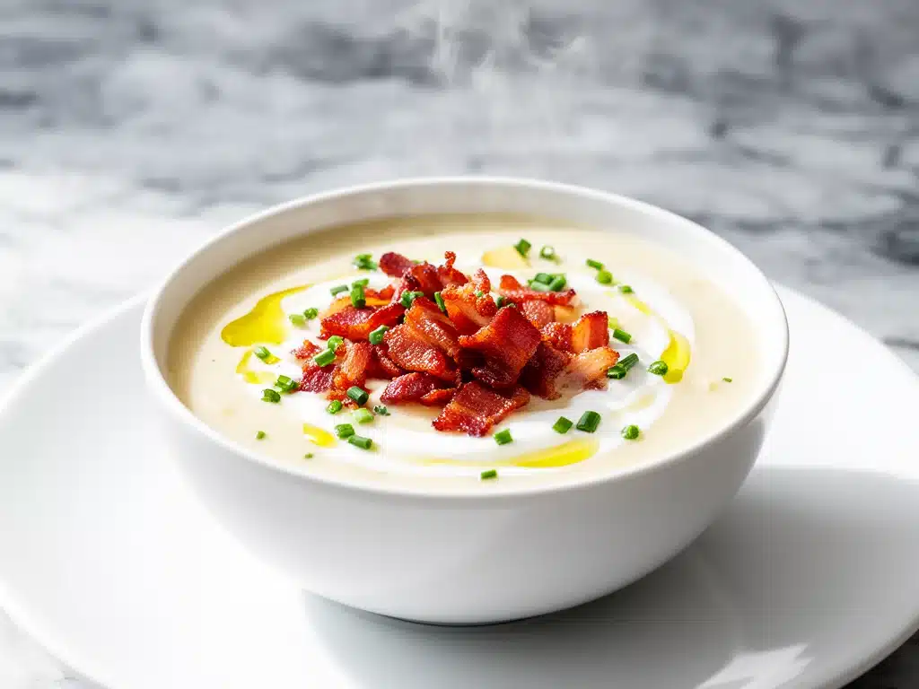 loaded potato and bacon soup - featured image