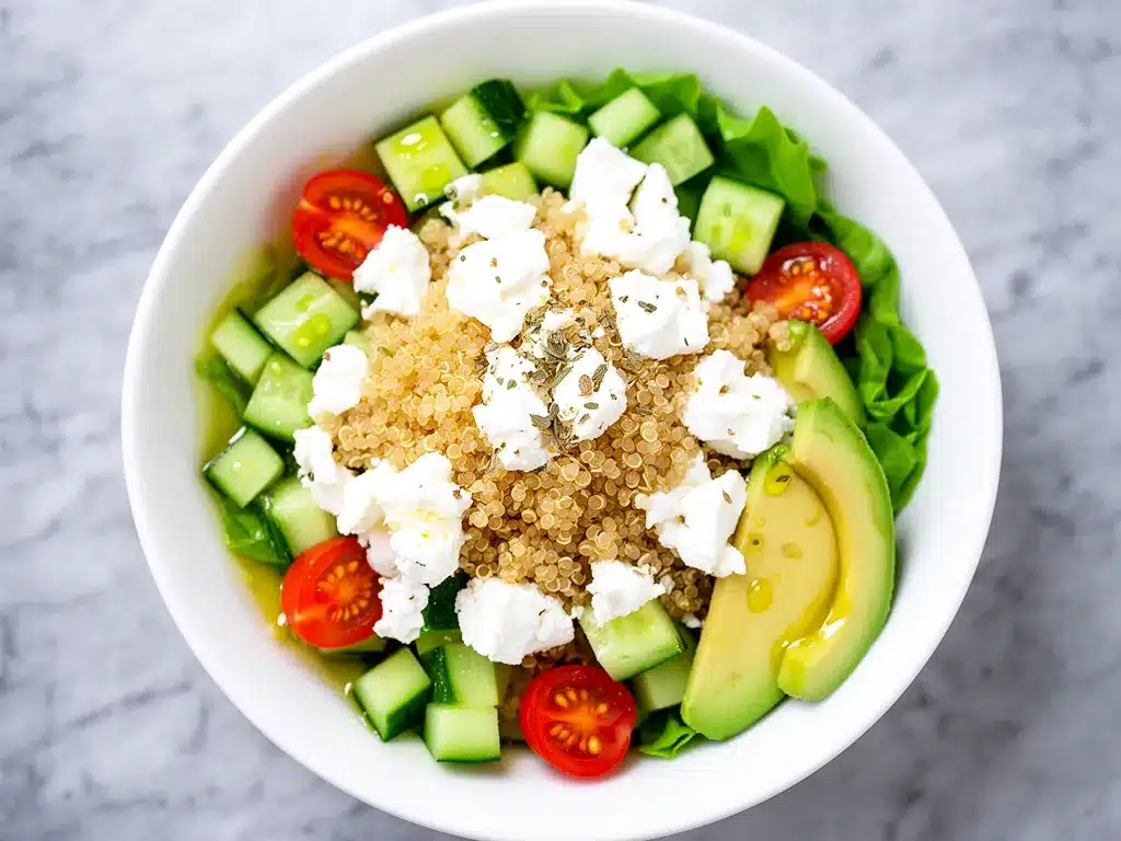 Mediterranean Quinoa Power Bowls with Feta: 5 Easy Healthy Meals 4 Mediterranean Quinoa Power Bowl preparation steps