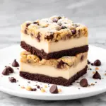 no-bake cookie dough cheesecake bars - featured image