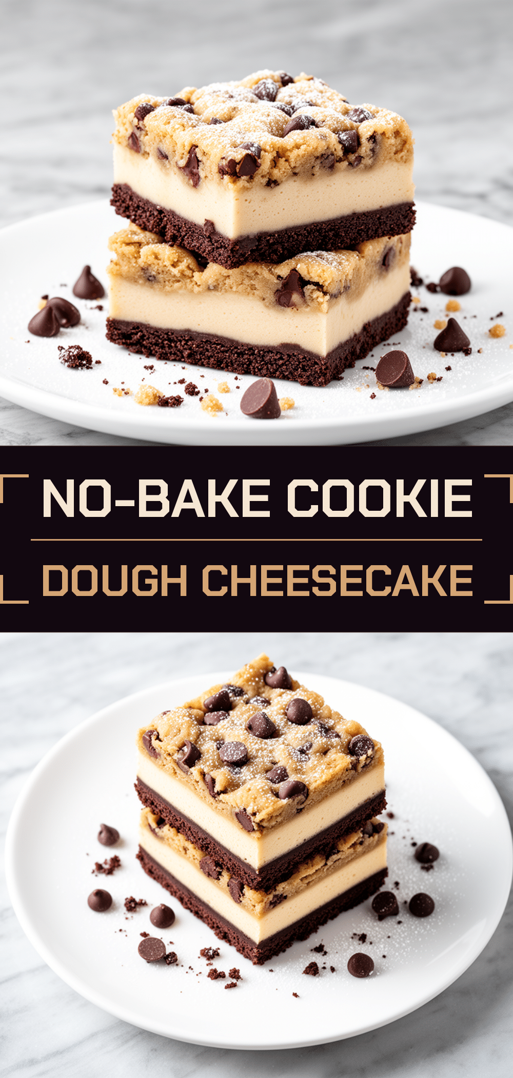 No-Bake Cookie Dough Cheesecake Bars: Easy 4-Ingredient Recipe 5 no-bake cookie dough cheesecake bars recipe