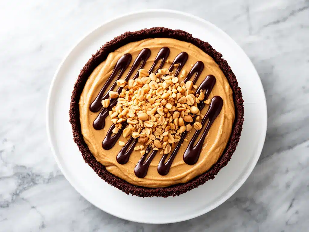 No-Bake Peanut Butter Cup Pie: 4-Ingredient Easy Dessert 4 no-bake peanut butter cup pie preparation steps