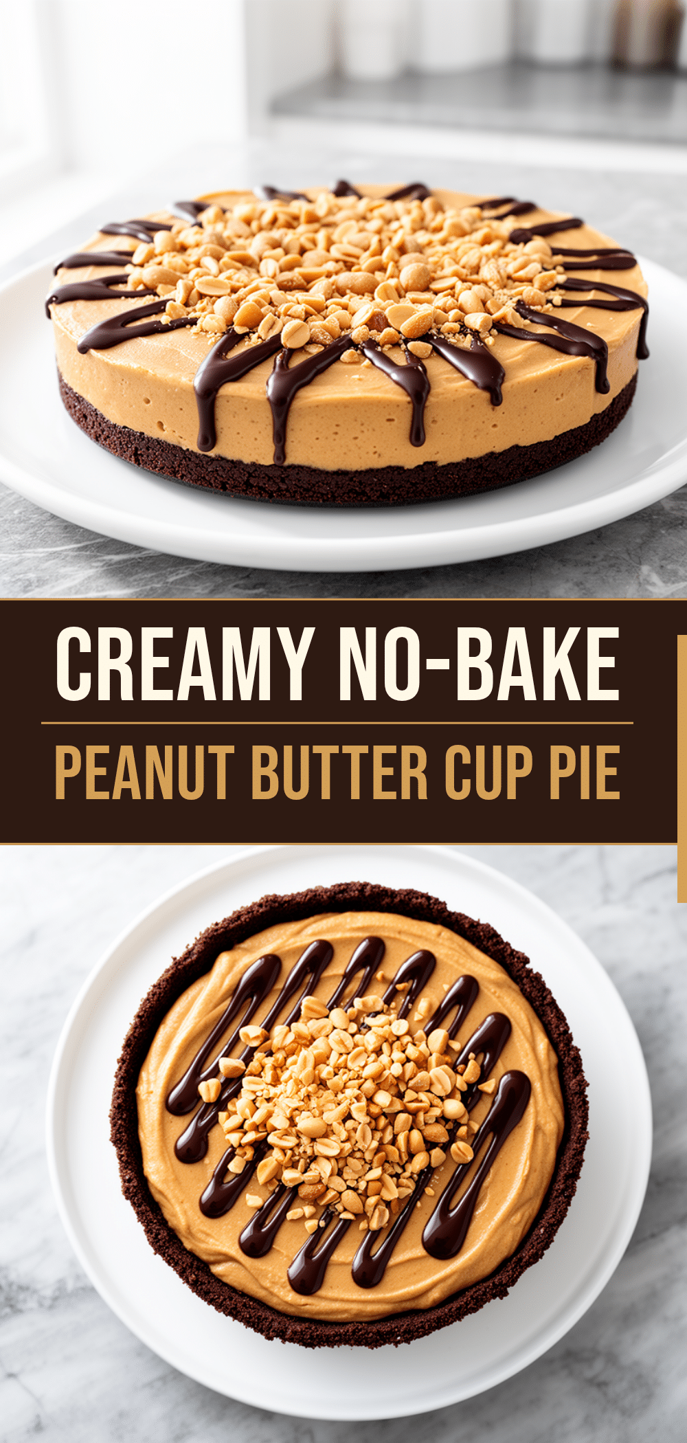 No-Bake Peanut Butter Cup Pie: 4-Ingredient Easy Dessert 5 no-bake peanut butter cup pie recipe