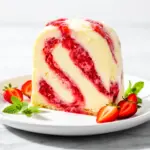 no-churn strawberry cheesecake ice cream - featured image