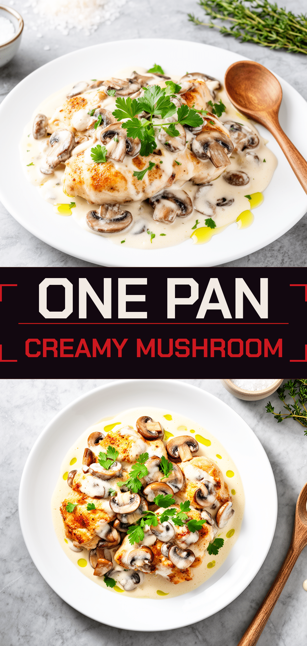 One-Pan Creamy Mushroom Chicken: 30-Minute Easy Dinner 5 One-Pan Creamy Mushroom Chicken recipe