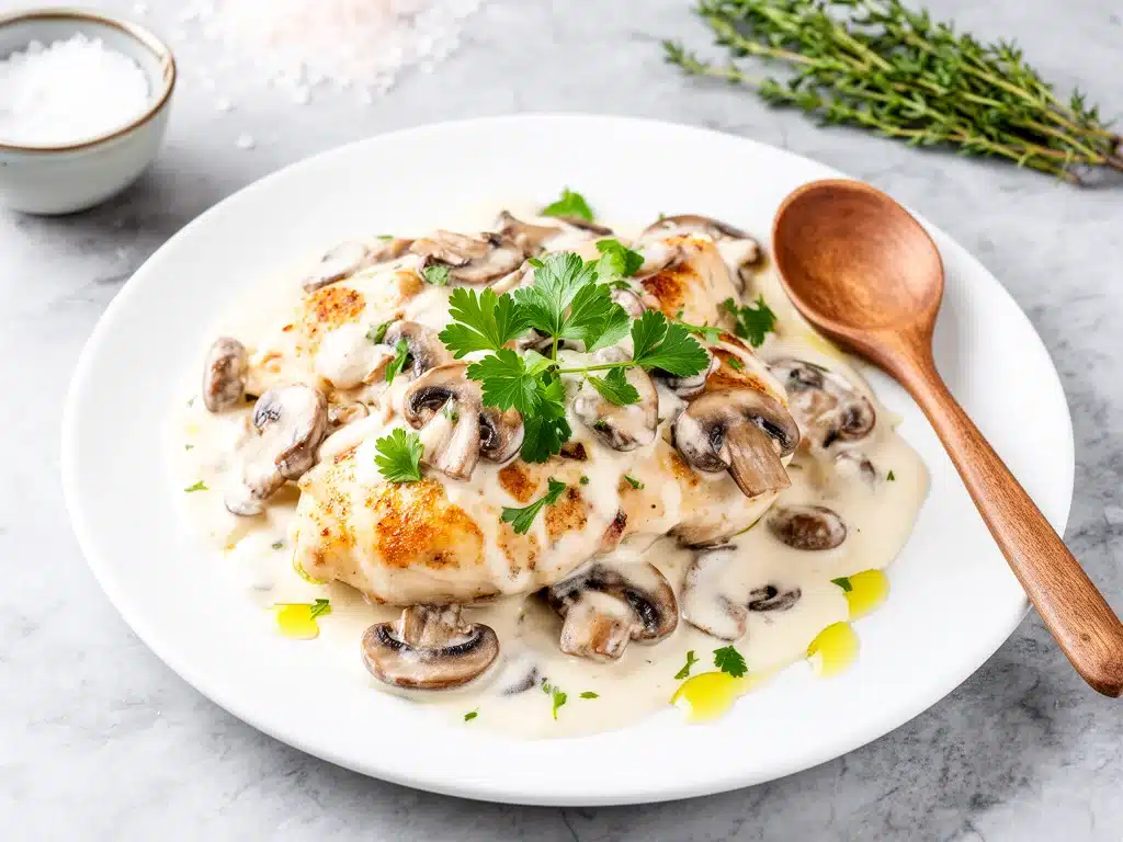 One-Pan Creamy Mushroom Chicken - featured image