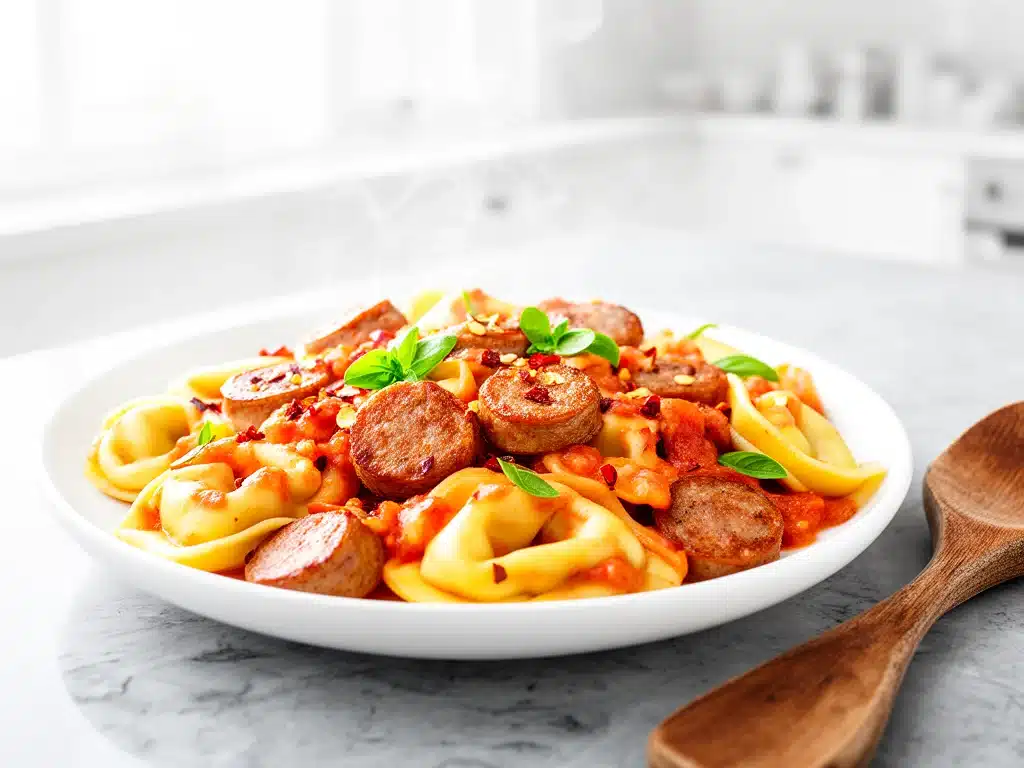 One-Pot Sausage and Tortellini Skillet - featured image