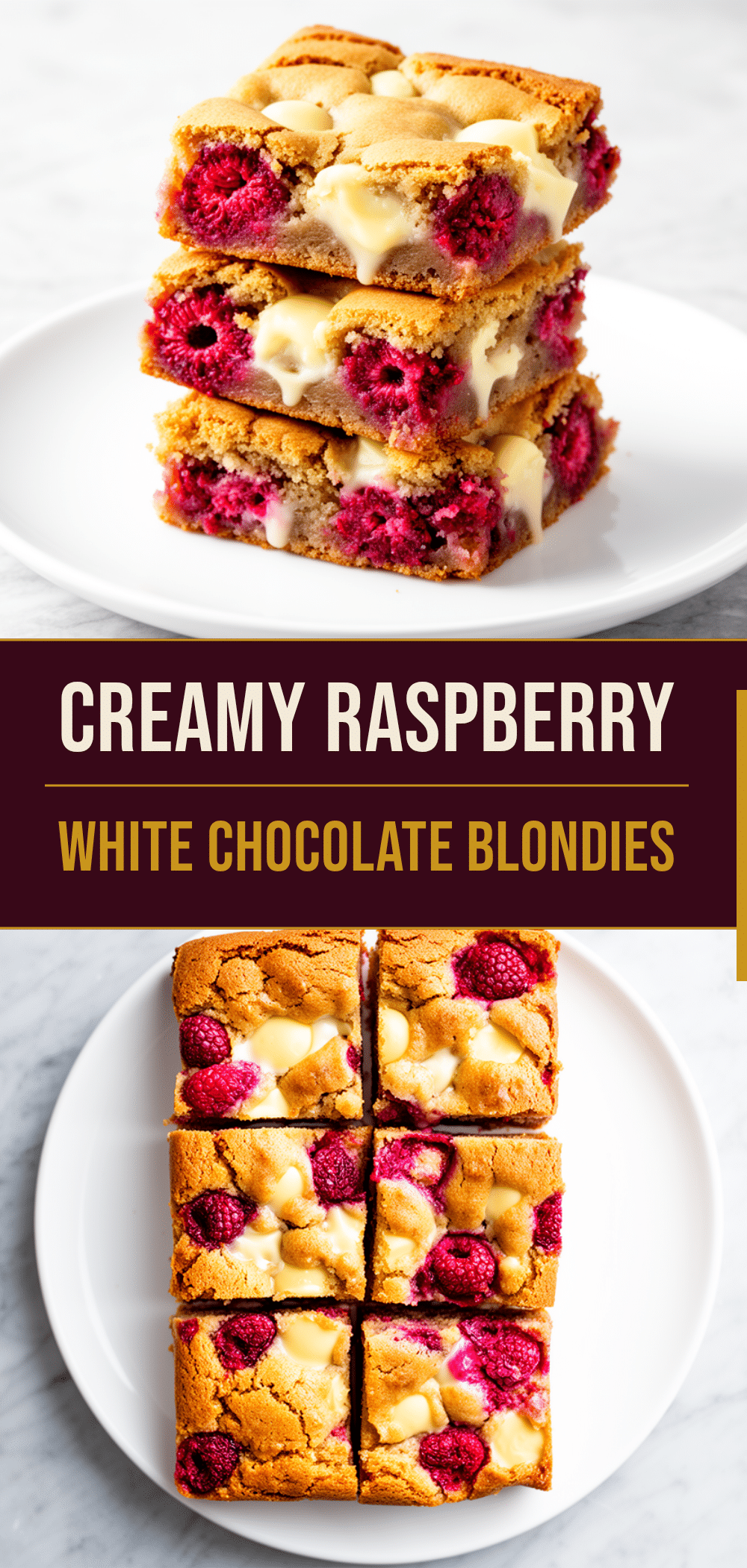 Raspberry White Chocolate Blondies: 6 Easy Steps 5 Raspberry White Chocolate Blondies recipe