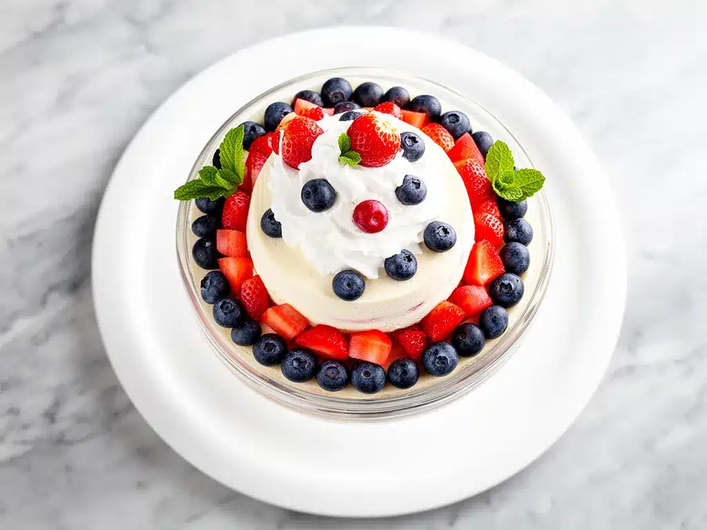 Labor Day Red White and Blue Cheesecake Fruit Salad: 5-Step Easy Recipe 4 red white and blue cheesecake fruit salad preparation steps
